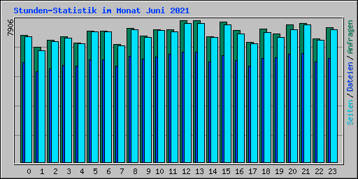 Stunden-Statistik im Monat Juni 2021