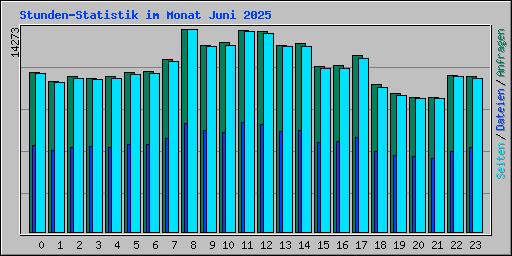 Stunden-Statistik im Monat Juni 2025
