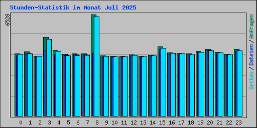 Stunden-Statistik im Monat Juli 2025