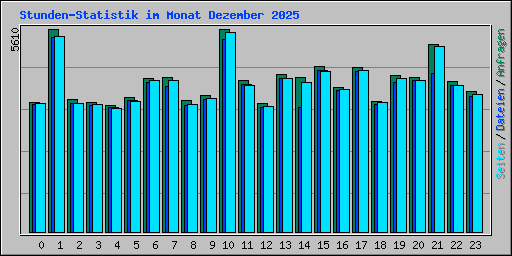 Stunden-Statistik im Monat Dezember 2025